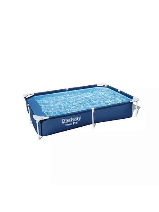 Bestway Бассейн каркасный 56401 прямоугольный, синий, фото 6