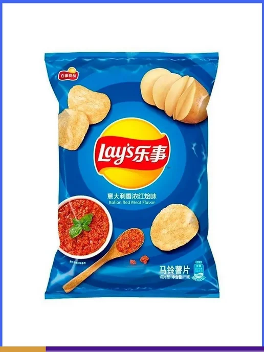 Чипсы Lay's картофельные, вкус итальянского мяса, вариант, фото 2
