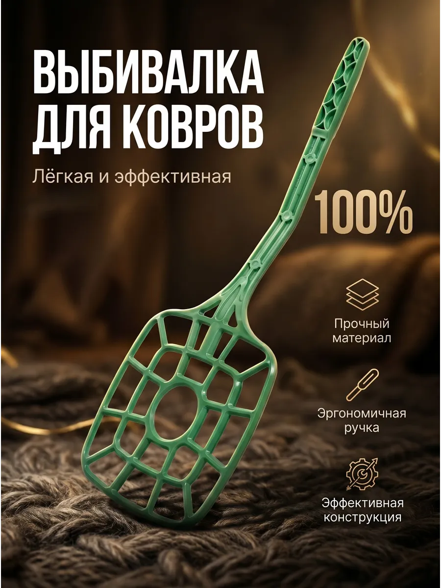 Хлопалка для ковров прочная