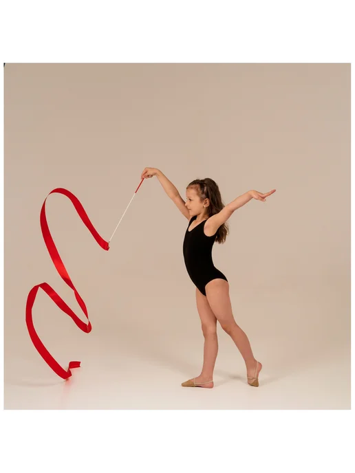 Grace Dance Лента для гимнастики с палочкой, цвет фуксия, 4 м, 4 м, фото 5