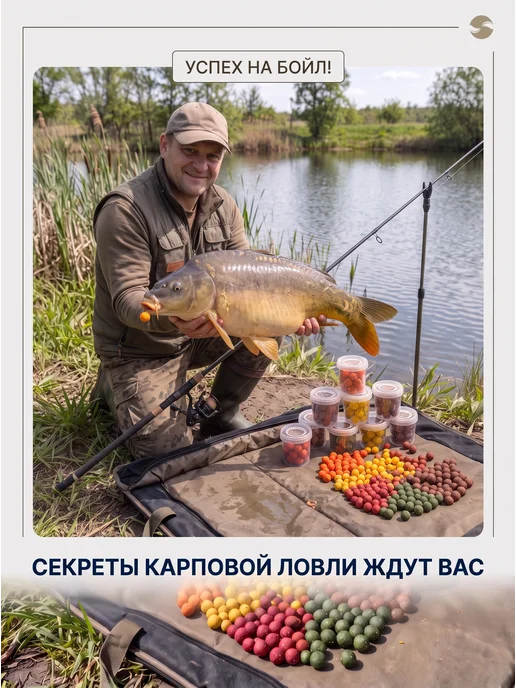 ZoV Baits Бойлы для рыбалки 20 мм насадка рыболовная набор 10 ароматов, 10 шт, фото 3