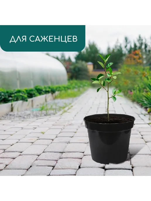 Market_Сад Горшок для рассады, 10 л, d = 29 см, h = 22,5 см, 10 л, фото 3