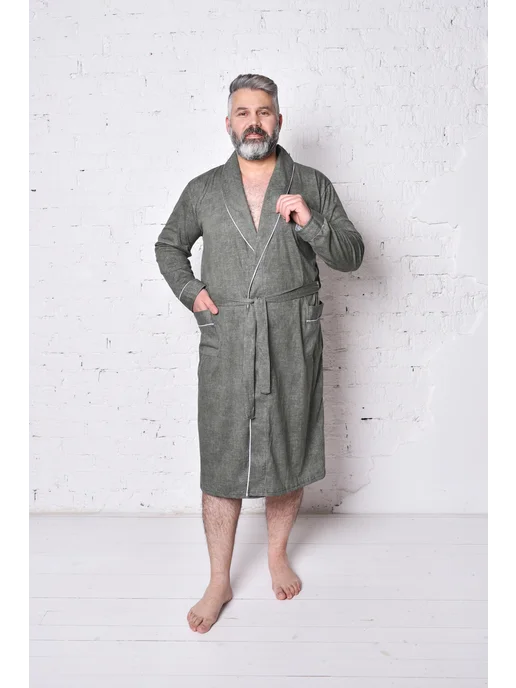 Ларита Халат домашний, зеленый, фото 2