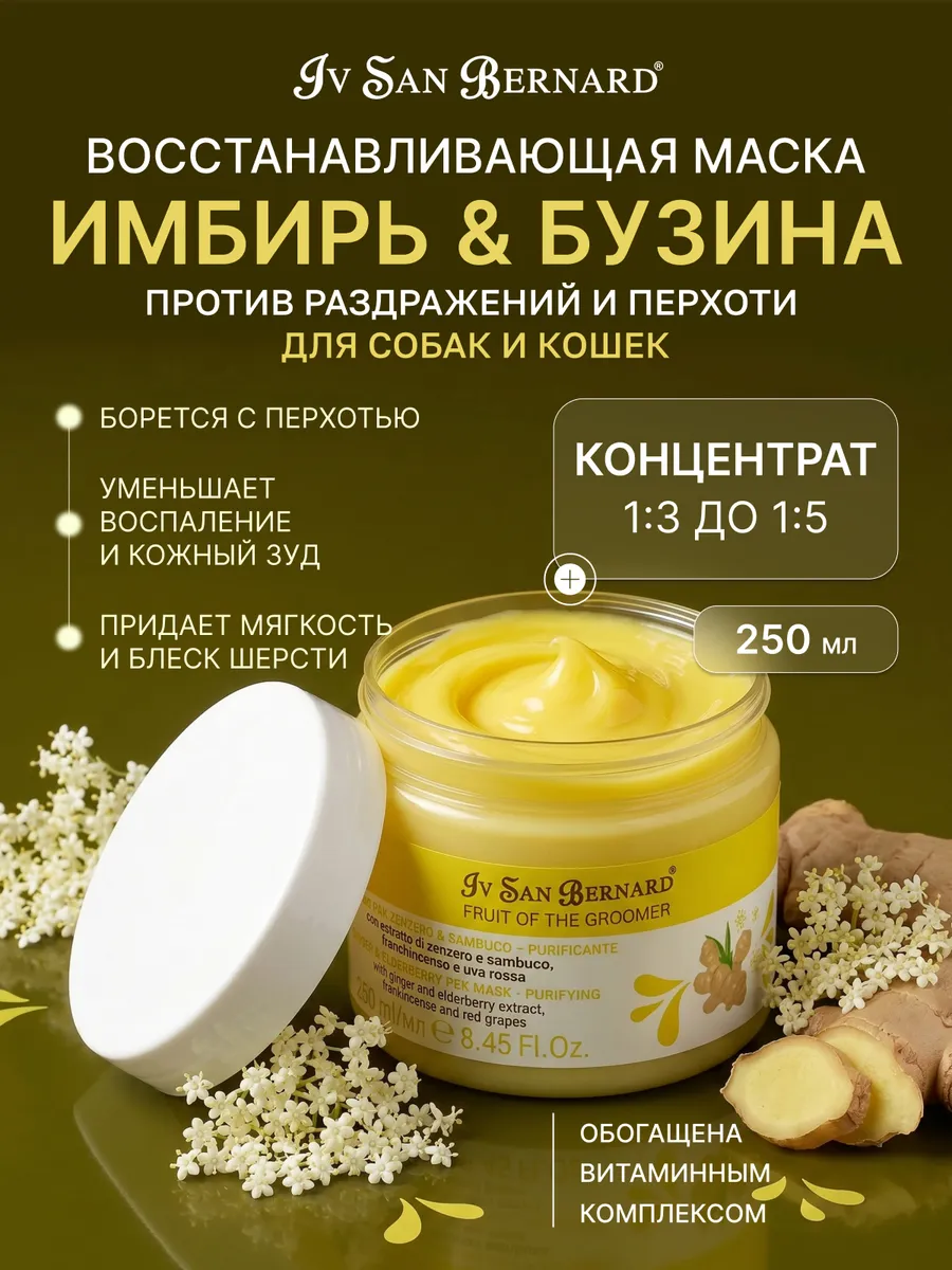 Маска Ginger&Elderbery восстанавливающая 250 мл