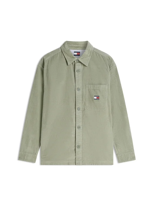 TOMMY JEANS Рубашка оверсайз, зеленый, фото 5
