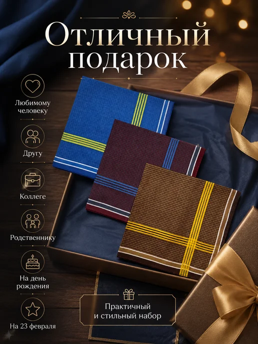 Pastel_lux Набор платков 3 предмета 38х38 см, 38x38 см, фото 5