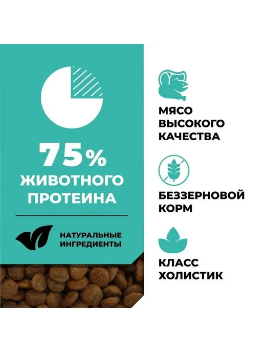 Сухой корм GO'KITCHEN для собак, пожилые, индейка, курица, лосось, 1,59 кг, фото 5