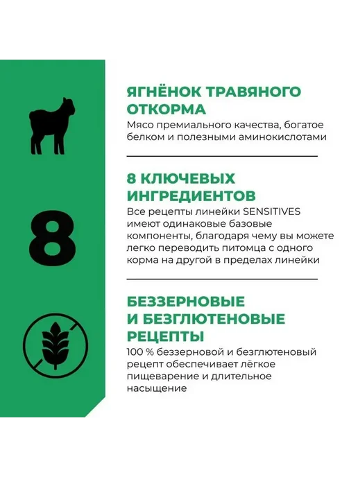 Сухой корм GO'KITCHEN Sensitivities для собак, ягненок, 1,59 кг, фото 5