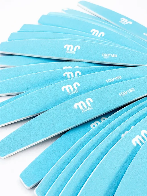 mnail Набор цветных пилок лодка 100 180, 25шт (Голубой), 25 шт, фото 4