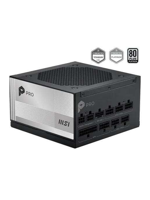 MSI Блок питания 1000Вт PRO A1000PL PCIE5 ATX (306-7ZPLX11-HD8), 1000 Вт, фото 2