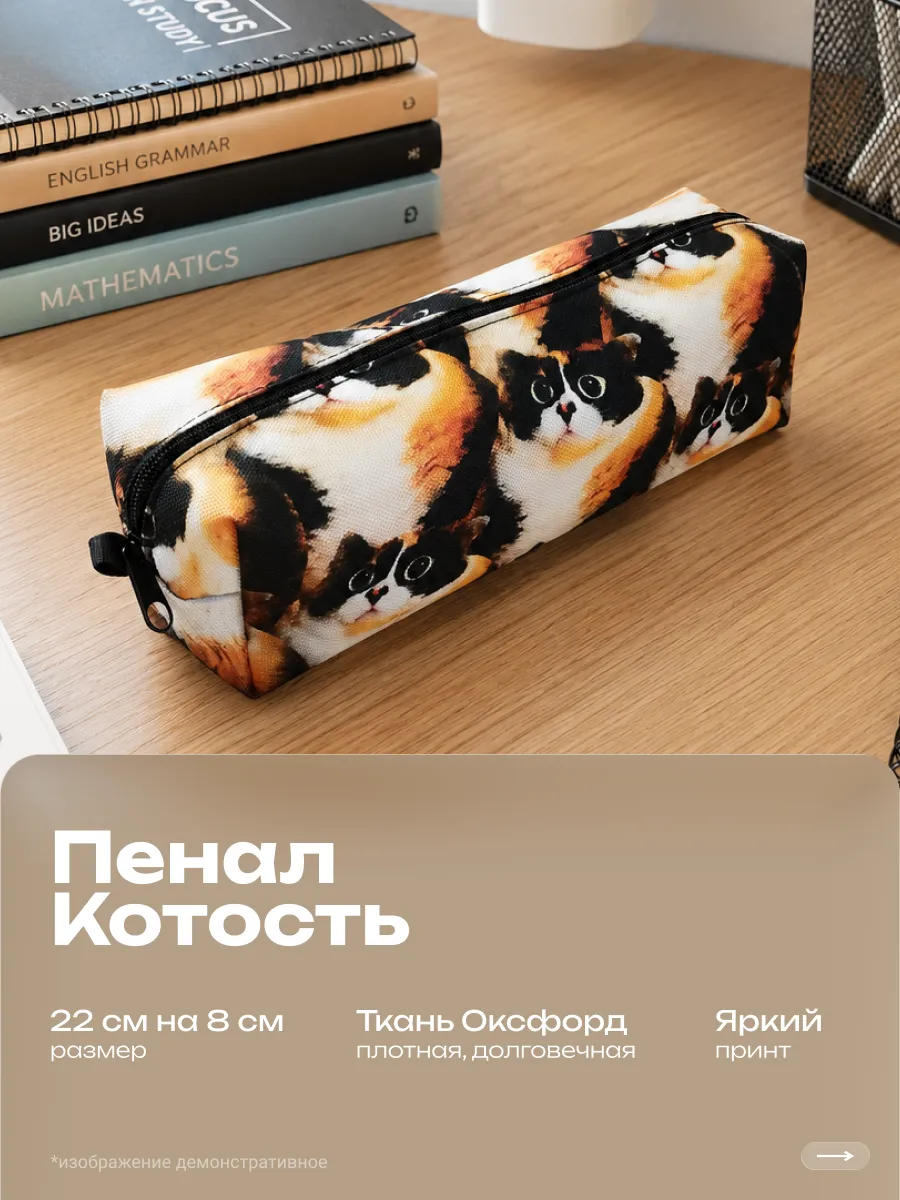 Школьный пенал мем тикток Котость