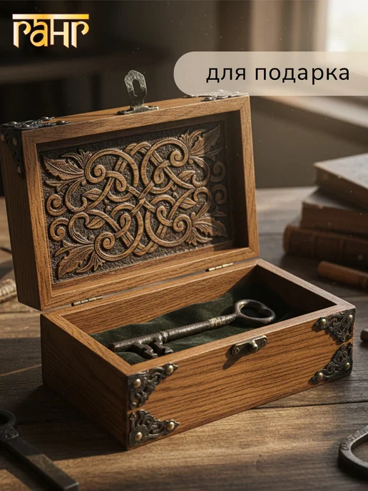 Декоративный железный ключ старинный сувенир 16 см, вариант, фото 3