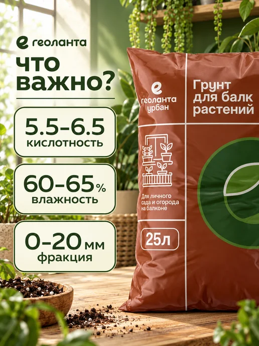 Земля для цветов комнатных, грунт 5 литров, торф нейтральный 25, фото 8
