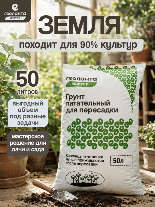 Земля для цветов комнатных, грунт 25 литров, Земля цветов комнатных торф