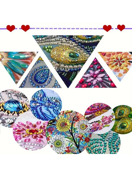 Деревянный DIY набор для Love и алмазной мозаики с 160 бумаг, вариант, фото 8