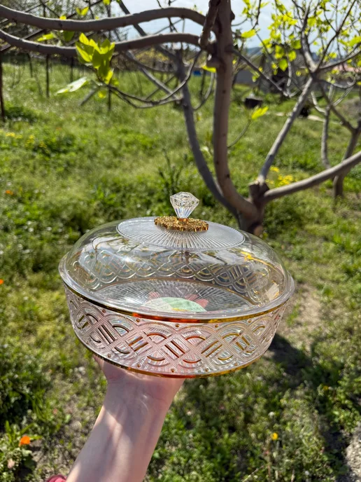 хлебница круглая с крышкой, белый, фото 4