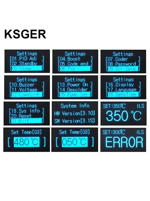 KSGER Сварочная станция T12 V3.1S DIY MINI STM32 OLED, вариант, фото 4