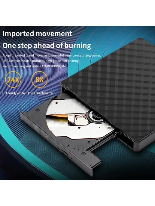 TISHRIC DVD-RW привод USB 3.0 Type C, Белый, белый, фото 3