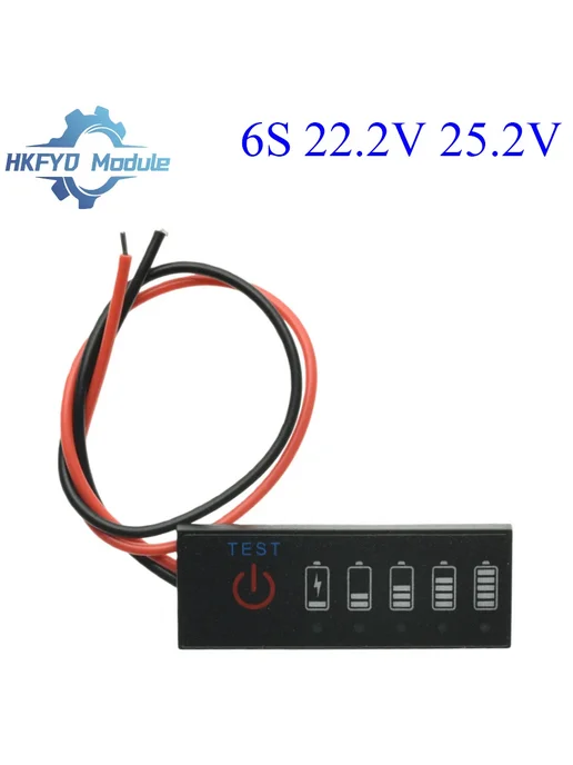 ICGOICIC Литий-ионный батарейный тестер 10PCS 6S 22.2V 25.2V, 10 шт