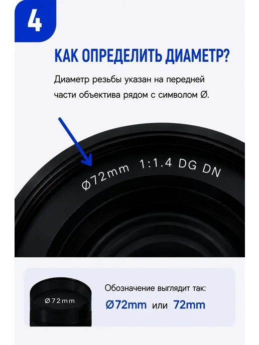 Крышка объектива Sigma 72 мм, вариант, фото 4