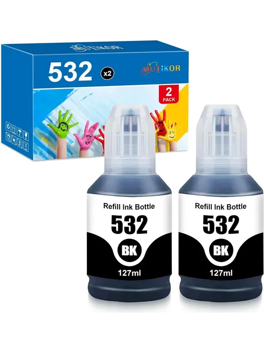 LANHAN Чернила для Epson ET-M1100 ET-M1120 ET-M1170 ET-M1180, черный