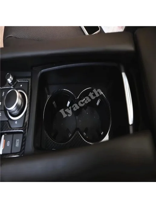 Iyacath Накладка на подстаканник Mazda 6 Atenza 2020-2021, карбон, вариант, фото 3