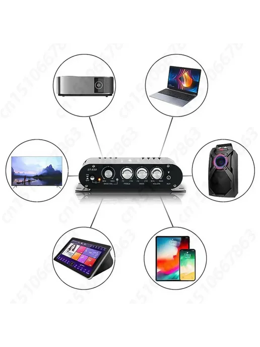 VKTECH ST-838 черный 2.1-канальный усилитель, черный, фото 5