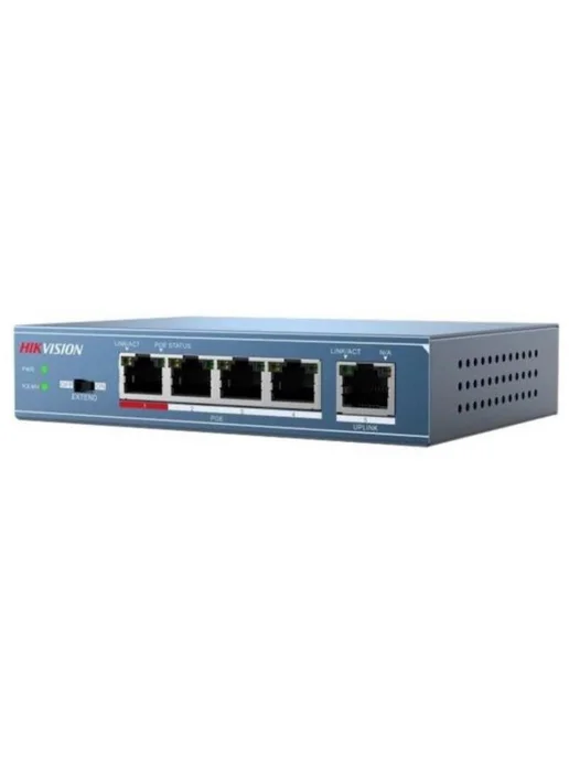 Коммутатор DS-3E0105P-E M(C) 4x100Мбит с 4PoE+ 35W, 4x100, 35 Вт, фото 6