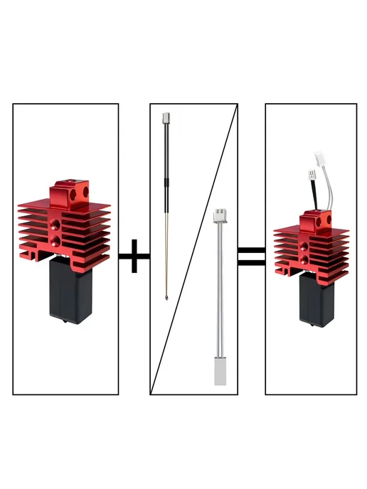 SAHVAIM Горячий конец P1 Hotend для Bambu Lab P1S P1P, P1 Hotend-K4444, фото 7