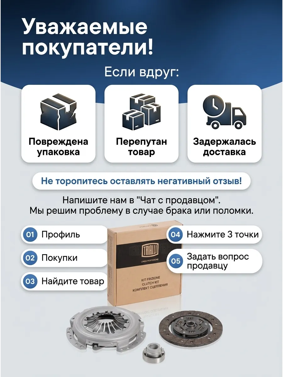 Сцепление в сборе Ваз 2101-07 TRIALLI Linea Perfecto