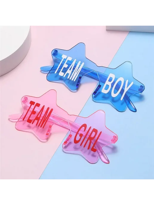 Нет бренда Солнцезащитные очки для вечеринки раскрытия пола Team Girl, вариант, фото 2