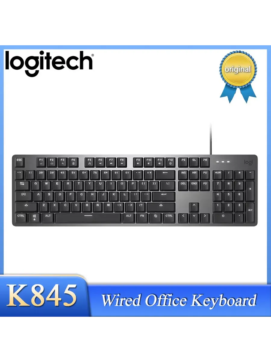 LOGITECH K845, механическая клавиатура с синими переключател