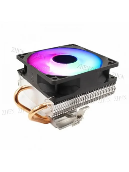 YTYIN Y CPU Cooler 3 Pin 2 Copper Tubes LED, вариант, фото 3