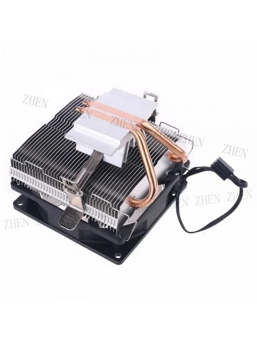 YTYIN Y CPU Cooler 3 Pin 2 Copper Tubes LED, вариант, фото 6