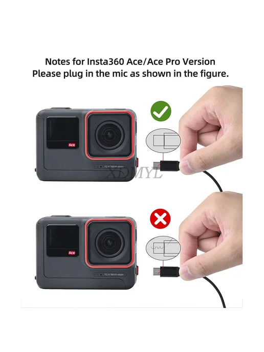 Xdmyl Аудиокабель адаптер микрофон для DJI OSMO, черный, фото 3