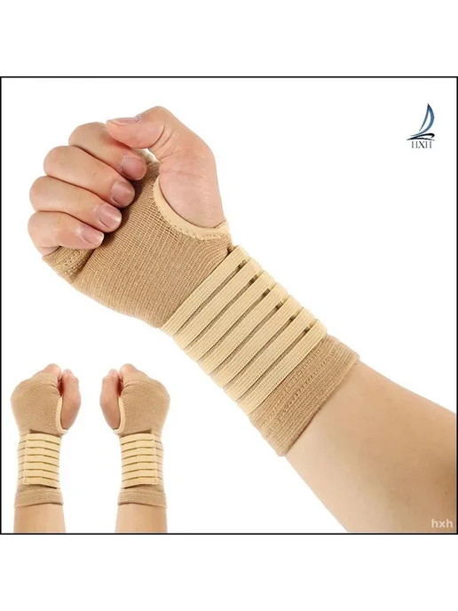 Эластичные бинты для запястья, 2 шт, хаки, 2 шт, фото 4