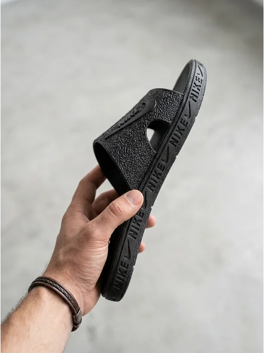Ru Art Шлепанцы резиновые Nike, черный, фото 3