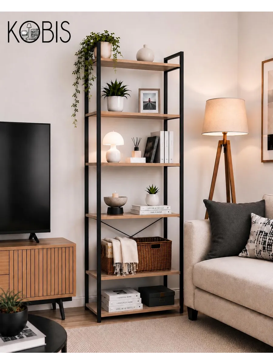 Стеллаж лофт loft для дома комнаты 6 полок