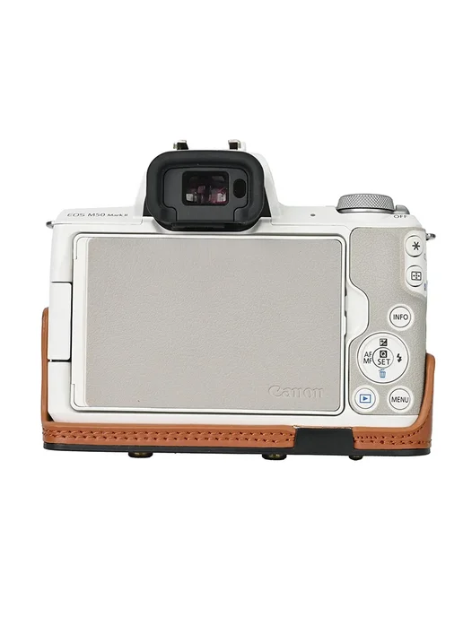 MasterFire Чехол для камеры Canon EOS M50 Coffee, коричневый, фото 5