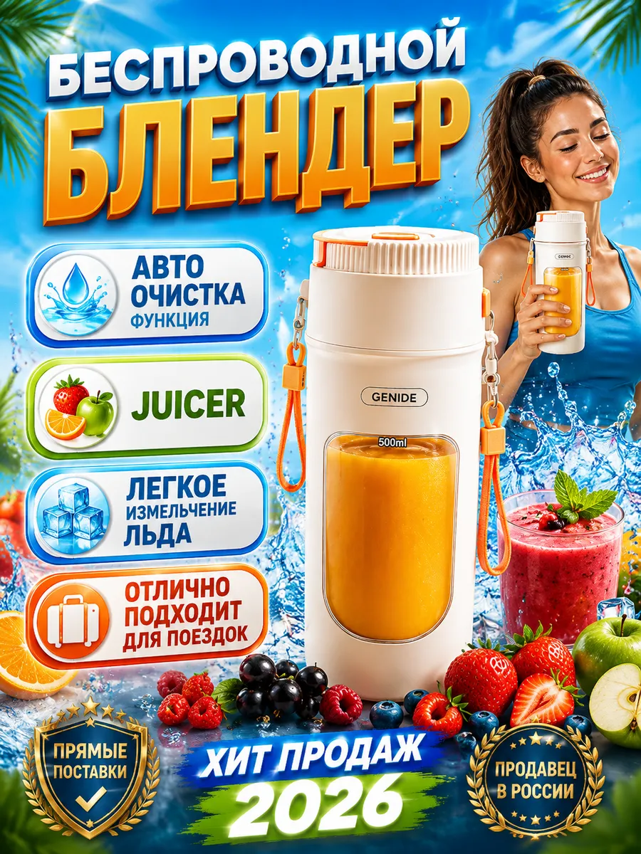 Портативный блендер для детского питания