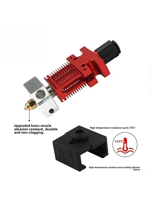 Нет бренда Металлический хотэнд-экструдер для 3D-принтера Creality CR10, Extrusion head kit, фото 4