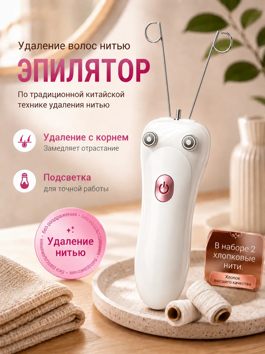 Эпилятор женский электрический депилятор нитевой
