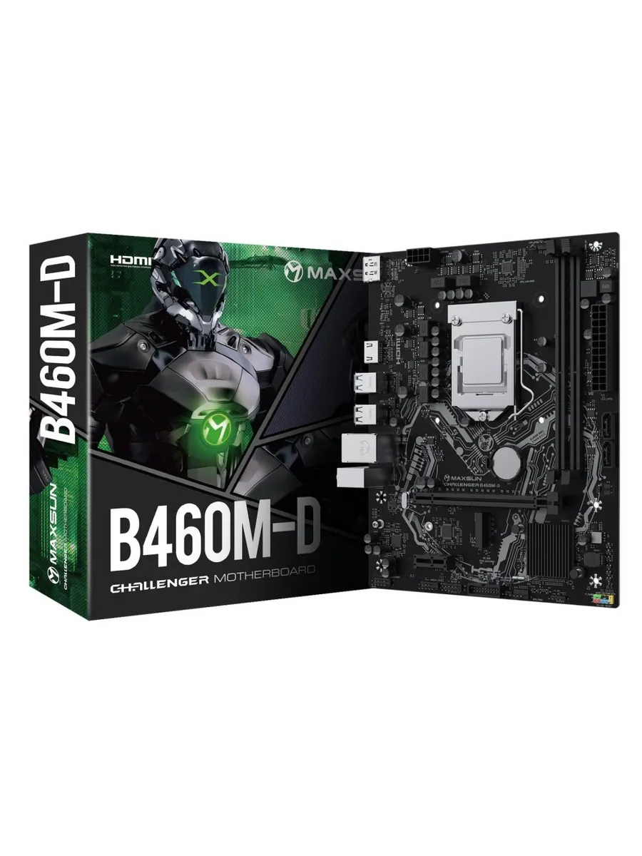 Материнская плата MS-Challenger B460M-D LGA1200 Intel B460 m Maxsun 1073677689 купить за 5 199 ₽ в интернет‑магазине Wildberries