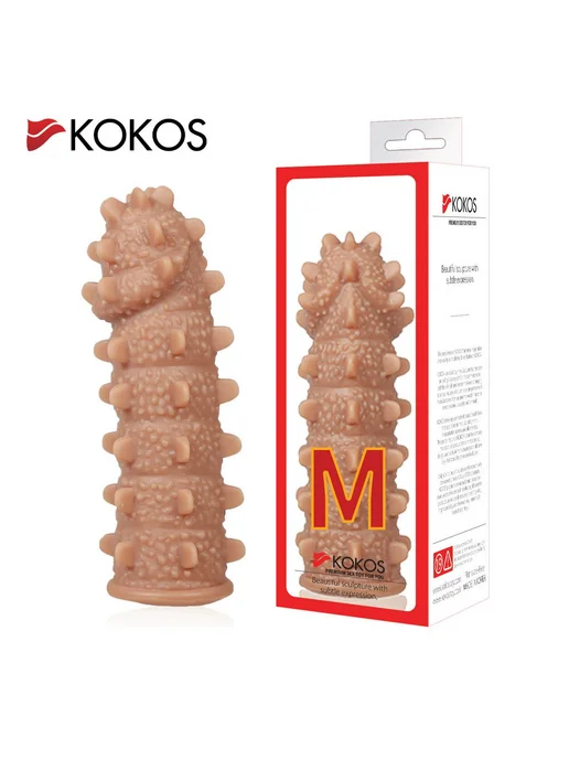 KOKOS Насадка на фаллос с бугорками размер M, EXTREME SLEEVE ES, вариант, фото 2