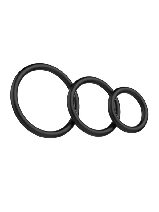 baile Набор Эрекционных колец Cock &amp Ball rings Rubber Set, вариант, фото 2