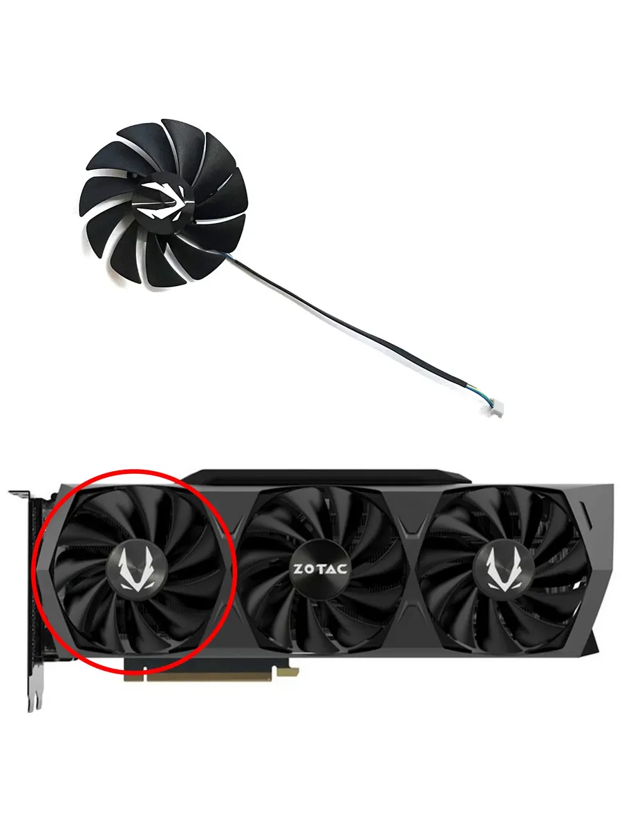 LZQLY Вентилятор для видеокарты Zotac CF9015H12S 1pcs