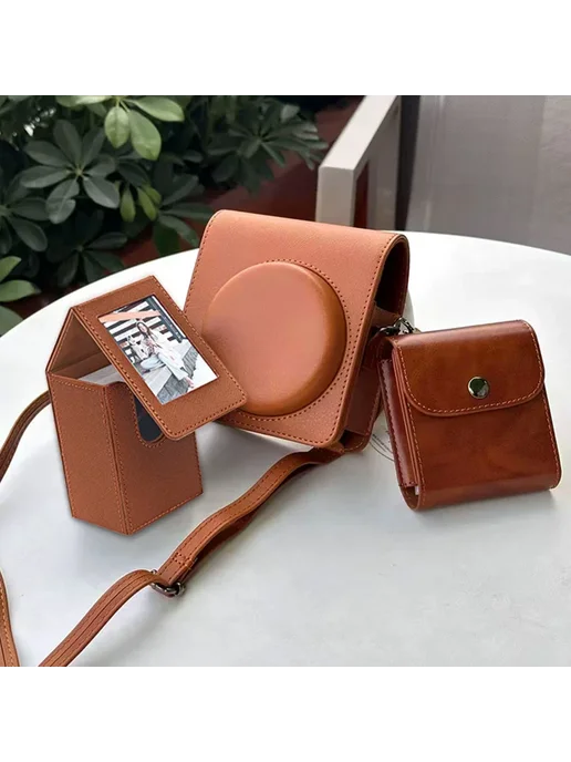 Erilles Сумка для Fujifilm Instax Mini 99, коричневая, коричневый, фото 2