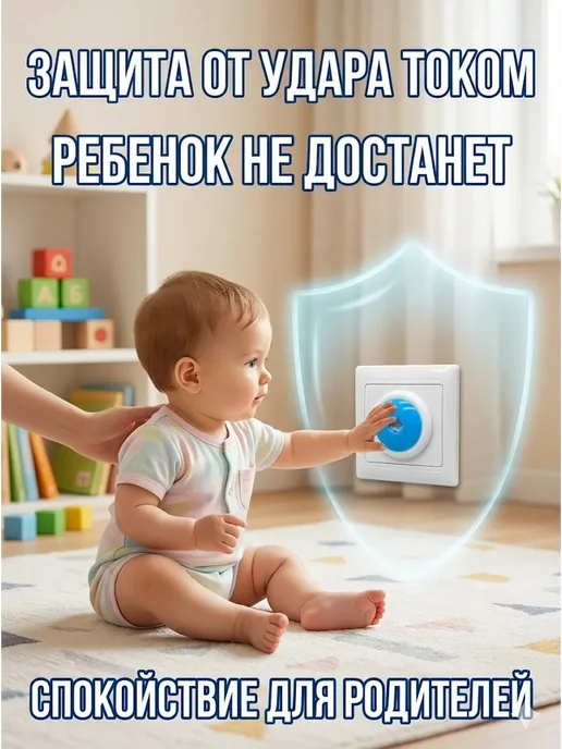 АГД Заглушки для розеток от детей с ключом 6шт блокиратор, 6 шт, фото 7