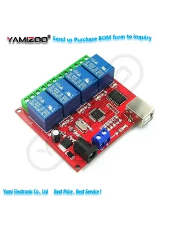 Нет бренда USB-контроллер реле на 4 канала, 24V