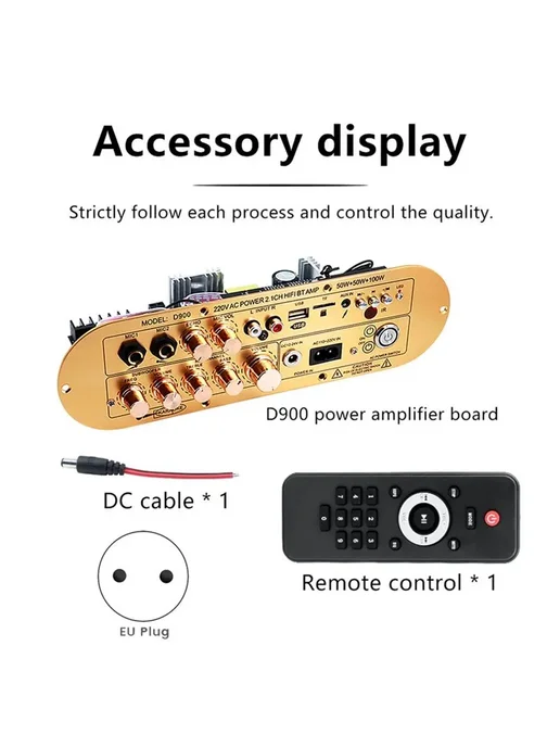 Нет бренда Усилитель T31C-D900 2.1 Bluetooth 5.0, вариант, фото 4